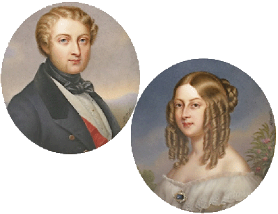 Louis Charles Philippe Raphal d'Orlans et Victoire de Saxe-Cobourg-Kohary